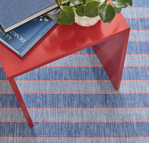 Hillsgrove Stripe Denim  Handwoven Rug