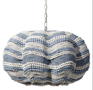 Clam Shell Beaded Pendant Light