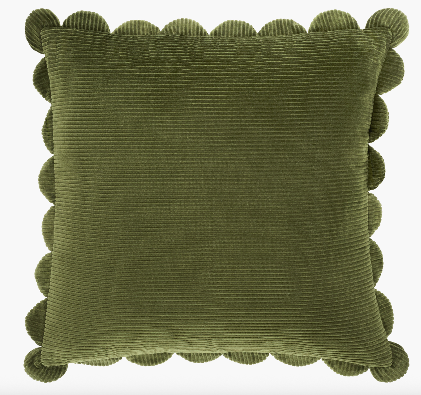Corduroy Scalloped Pillow