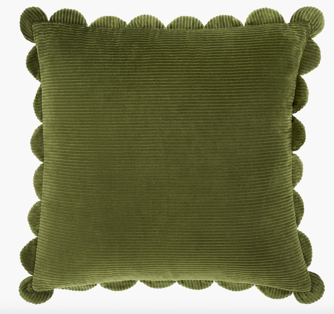 Corduroy Scalloped Pillow