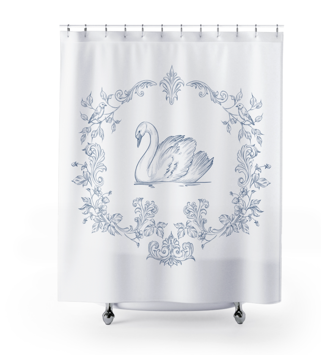 Stately Swan Shower Curtain