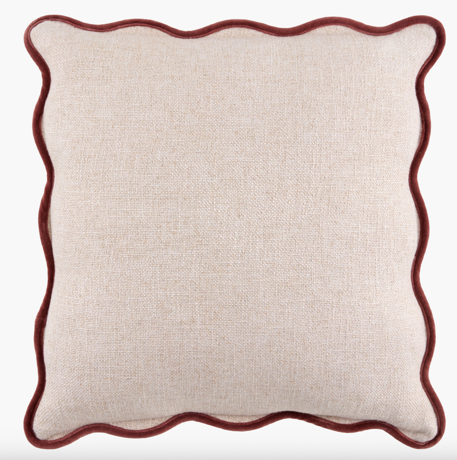 Belzina  Scalloped edge Down Filled  Toss Pillow