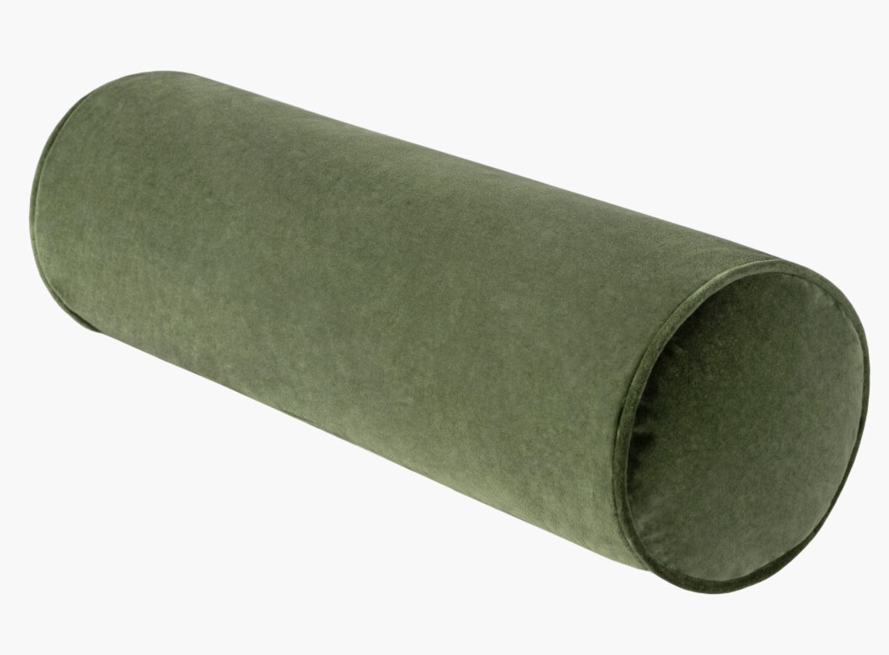 Velvet Bolster Toss Pillow