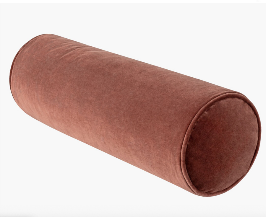 Velvet Bolster Toss Pillow