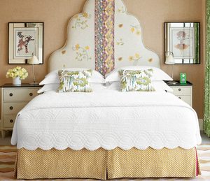 Shake Scallop White Quilt