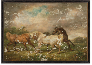Horses Upon the Stormy Sky Art