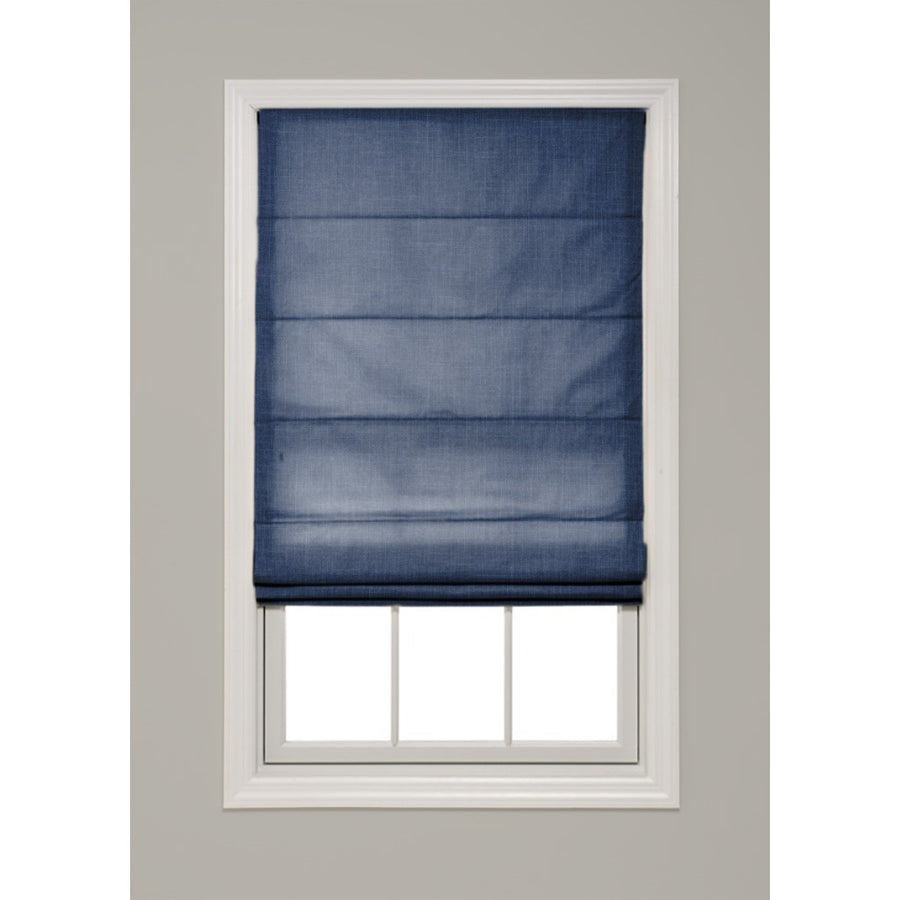 Solid Color Hobbled Roman Shade - Revibe Designs