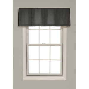 Inverted Box Pleat Solid Color Valance - Revibe Designs