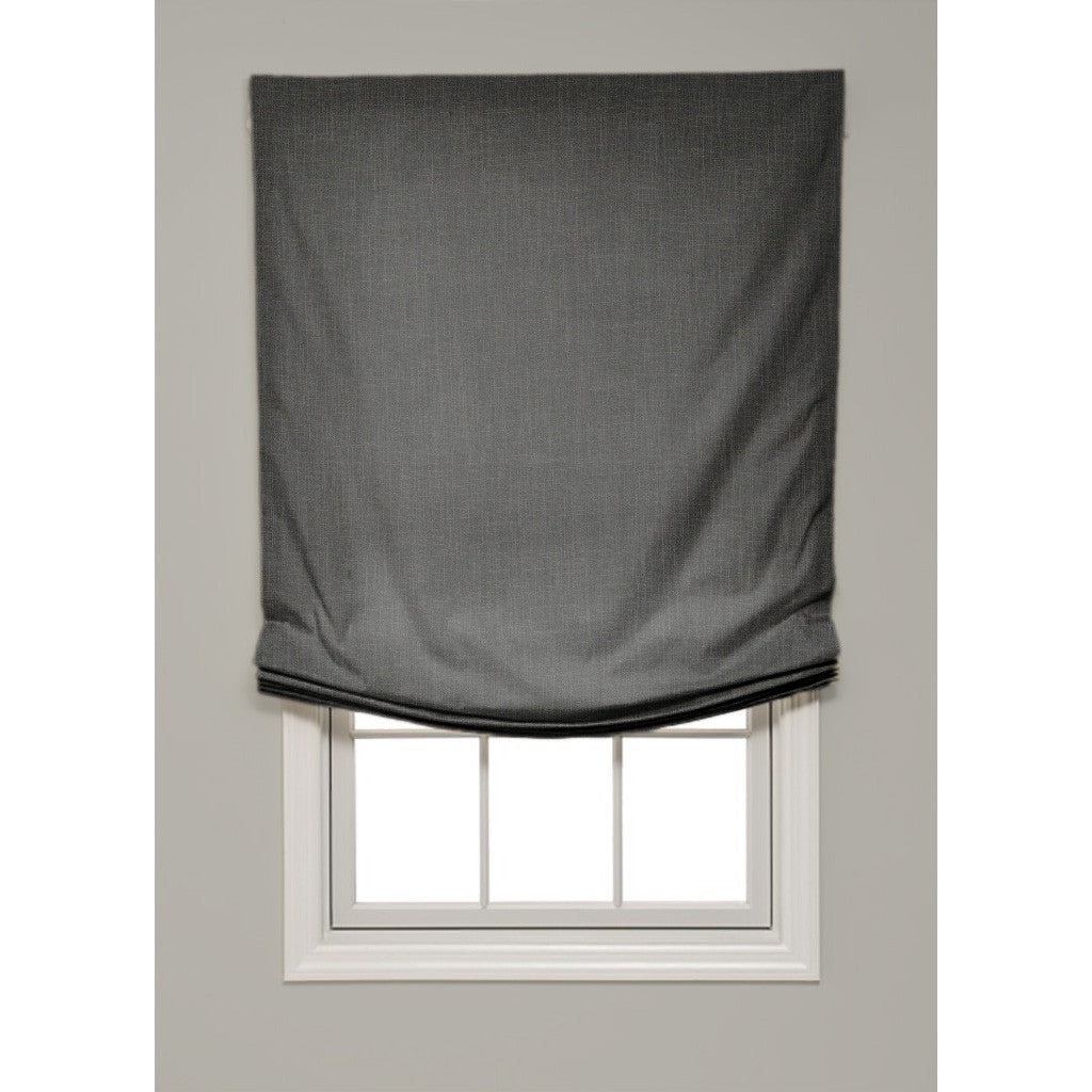 Solid Color Relaxed Roman Shade - Revibe Designs