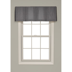 Inverted Box Pleat Solid Color Valance - Revibe Designs