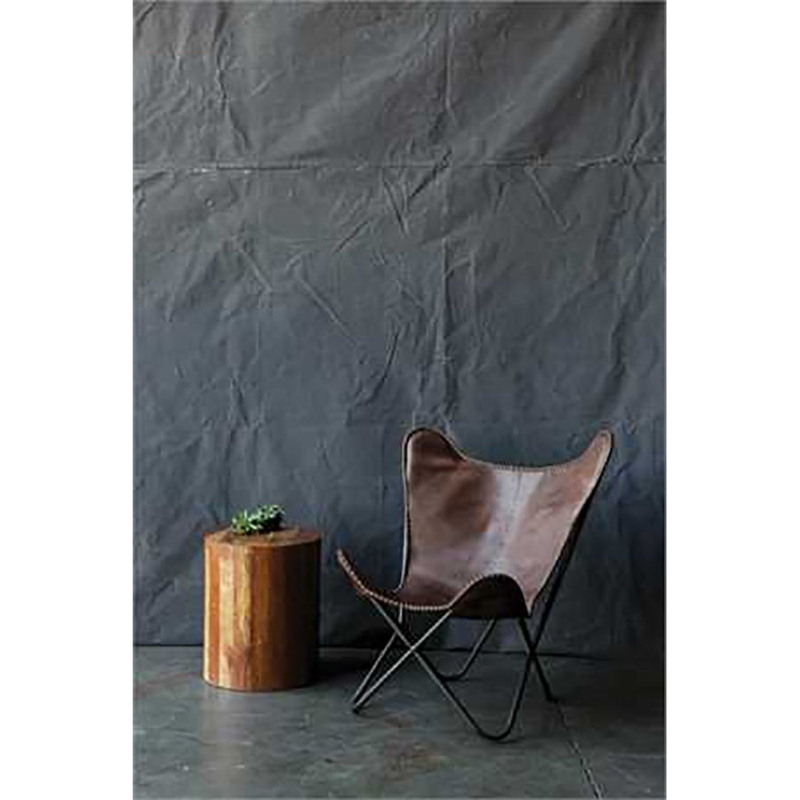 Metal & Leather Butterfly Chair - Revibe Designs