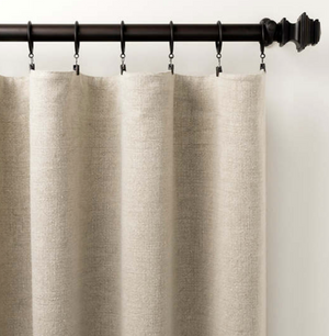 Stone Washed Linen Drapery Panels