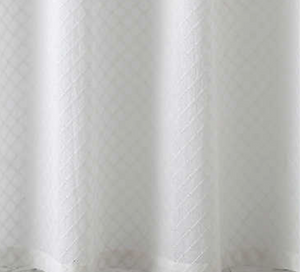 Diamond Eyelet White Shower Curtain