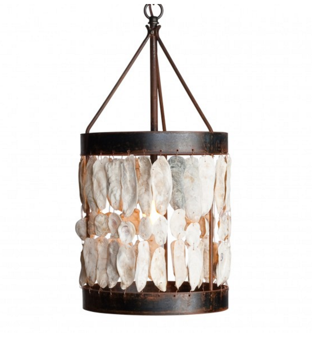 Low Country Shell Drum Pendant Light - Revibe Designs
