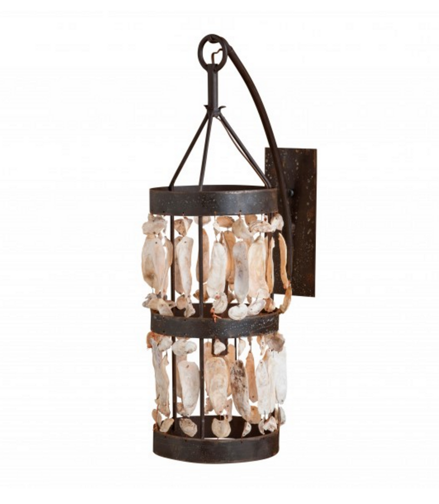 Low Country Shell Cylinder Sconce - Revibe Designs