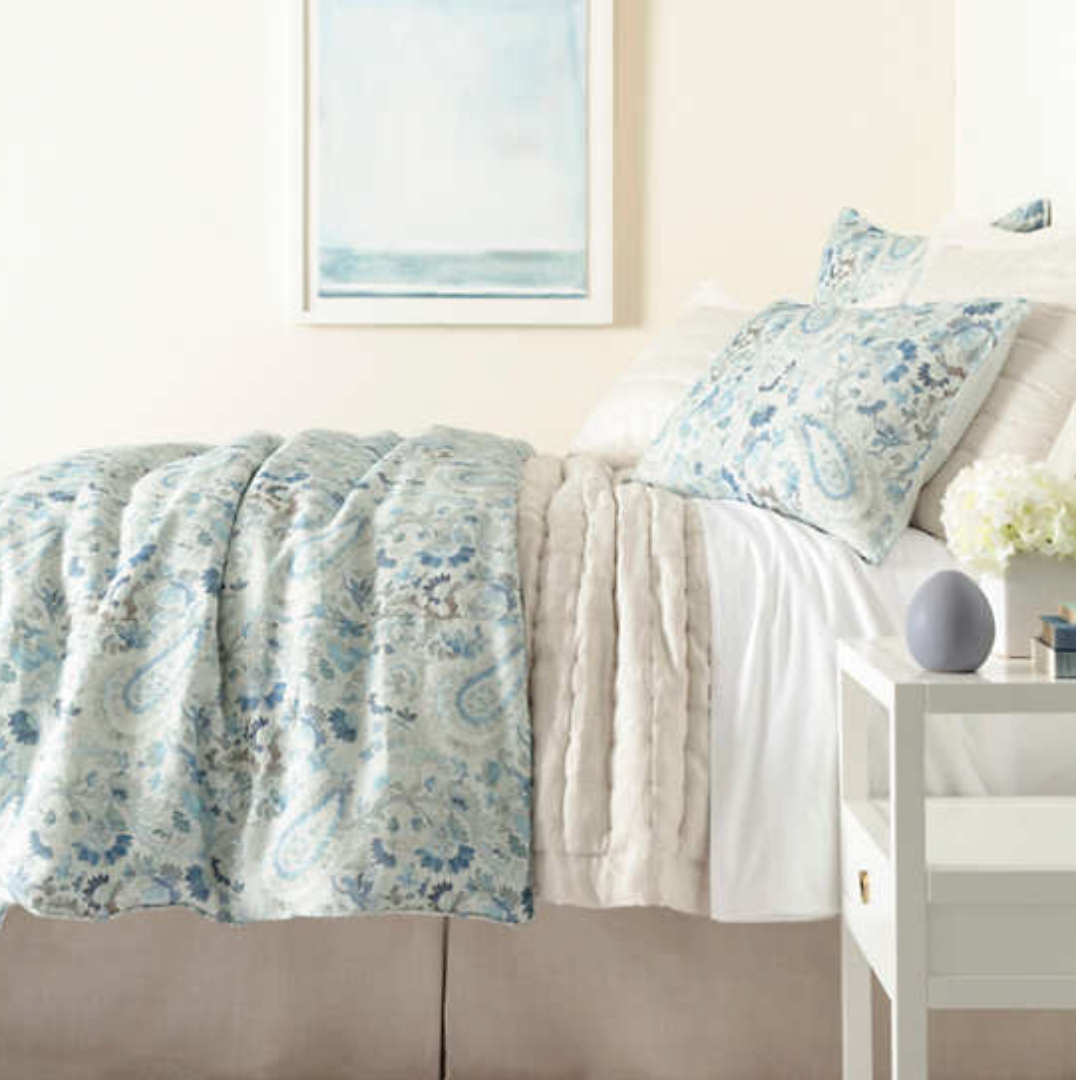 Ines Linen Blue Duvet - Revibe Designs