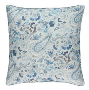 Ines Linen Blue Shams - Revibe Designs