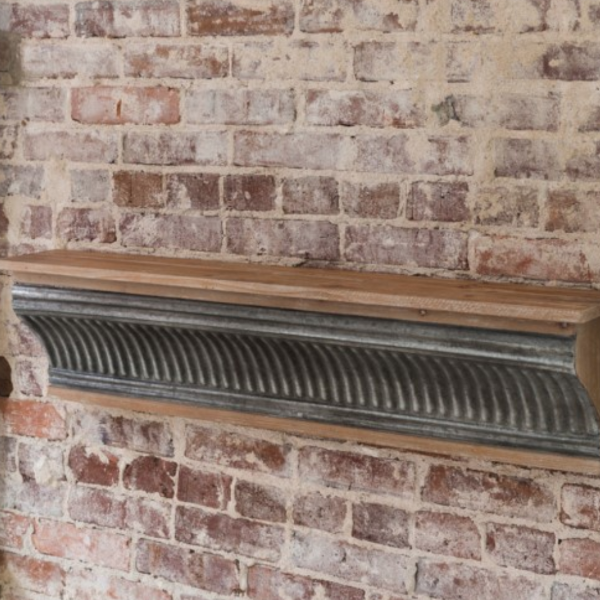 Old Theatre Embossed Tin Shelf - Revibe Designs