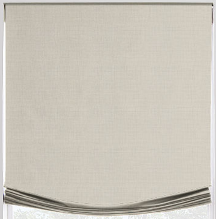 Linen Relaxed Roman Shade - Revibe Designs