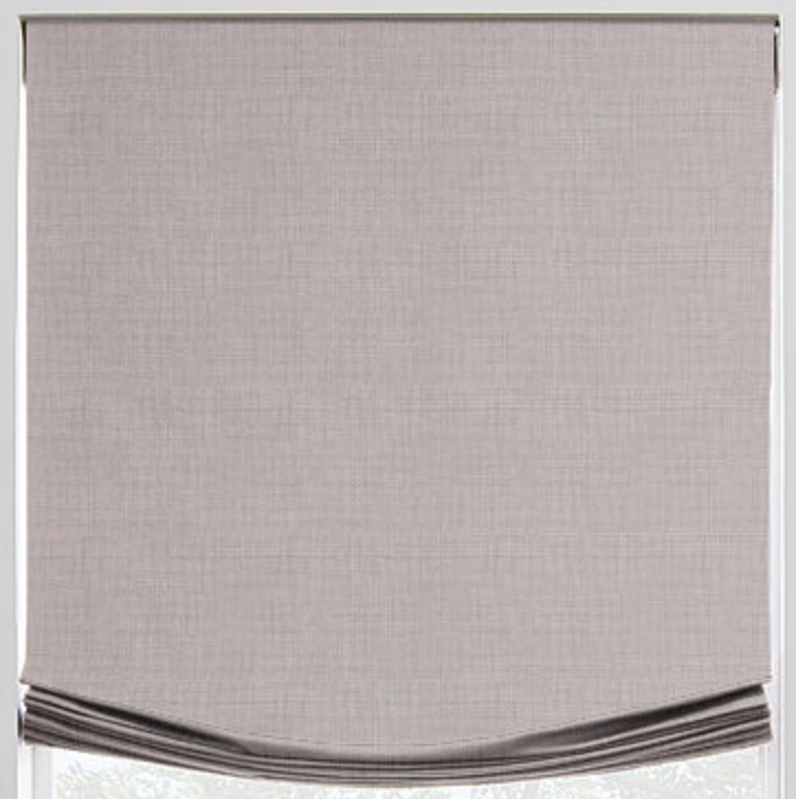 Linen Relaxed Roman Shade - Revibe Designs