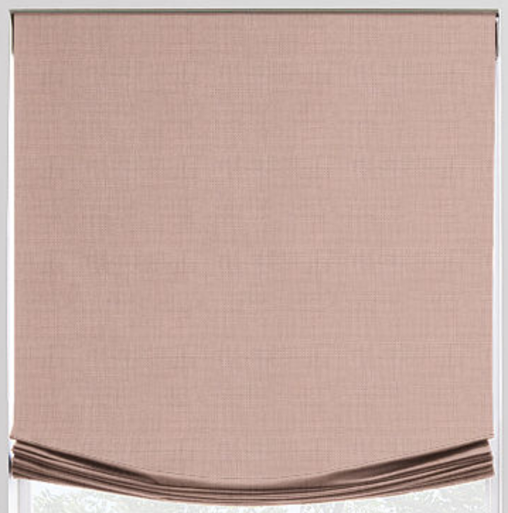 Linen Relaxed Roman Shade - Revibe Designs