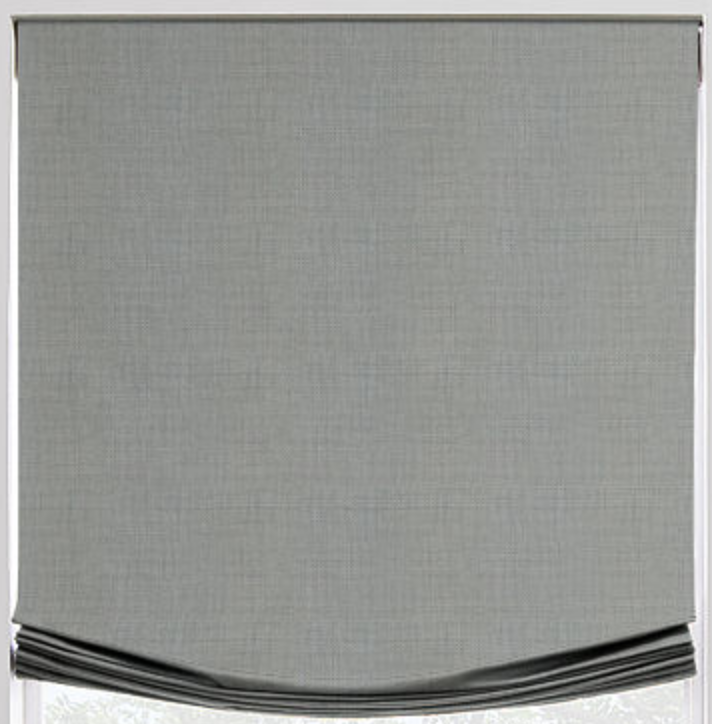 Linen Relaxed Roman Shade - Revibe Designs