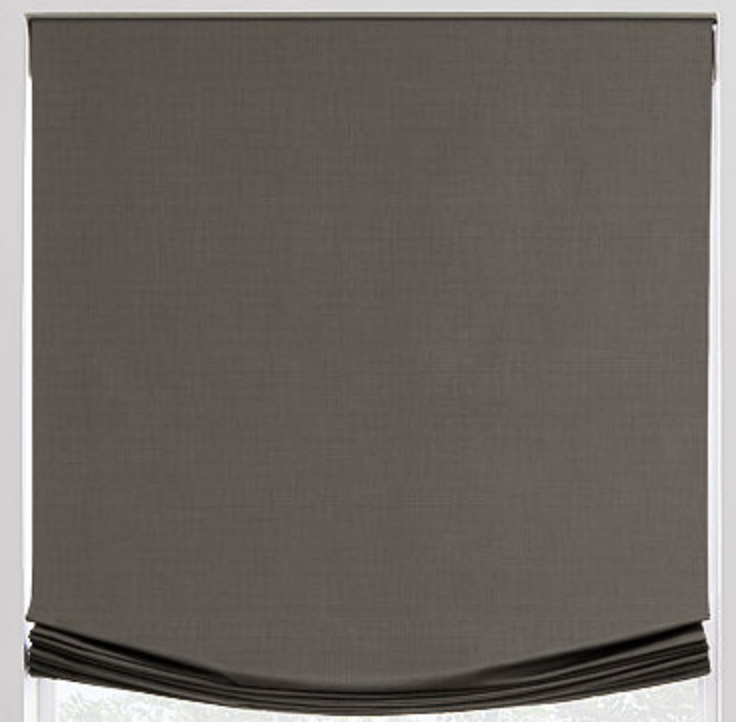 Linen Relaxed Roman Shade - Revibe Designs