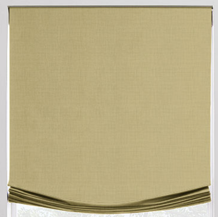 Linen Relaxed Roman Shade - Revibe Designs