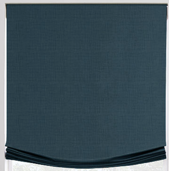 Linen Relaxed Roman Shade - Revibe Designs