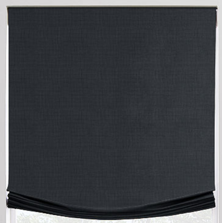 Linen Relaxed Roman Shade - Revibe Designs