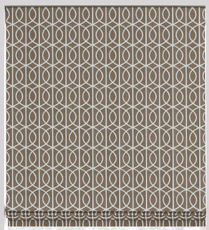 Garden Gate Flat Roman Shade - Revibe Designs