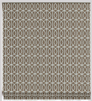 Garden Gate Flat Roman Shade - Revibe Designs