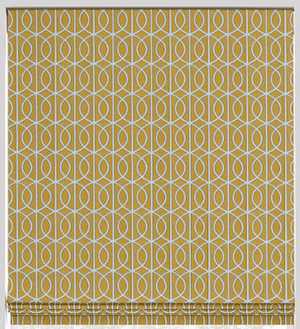 Garden Gate Flat Roman Shade - Revibe Designs