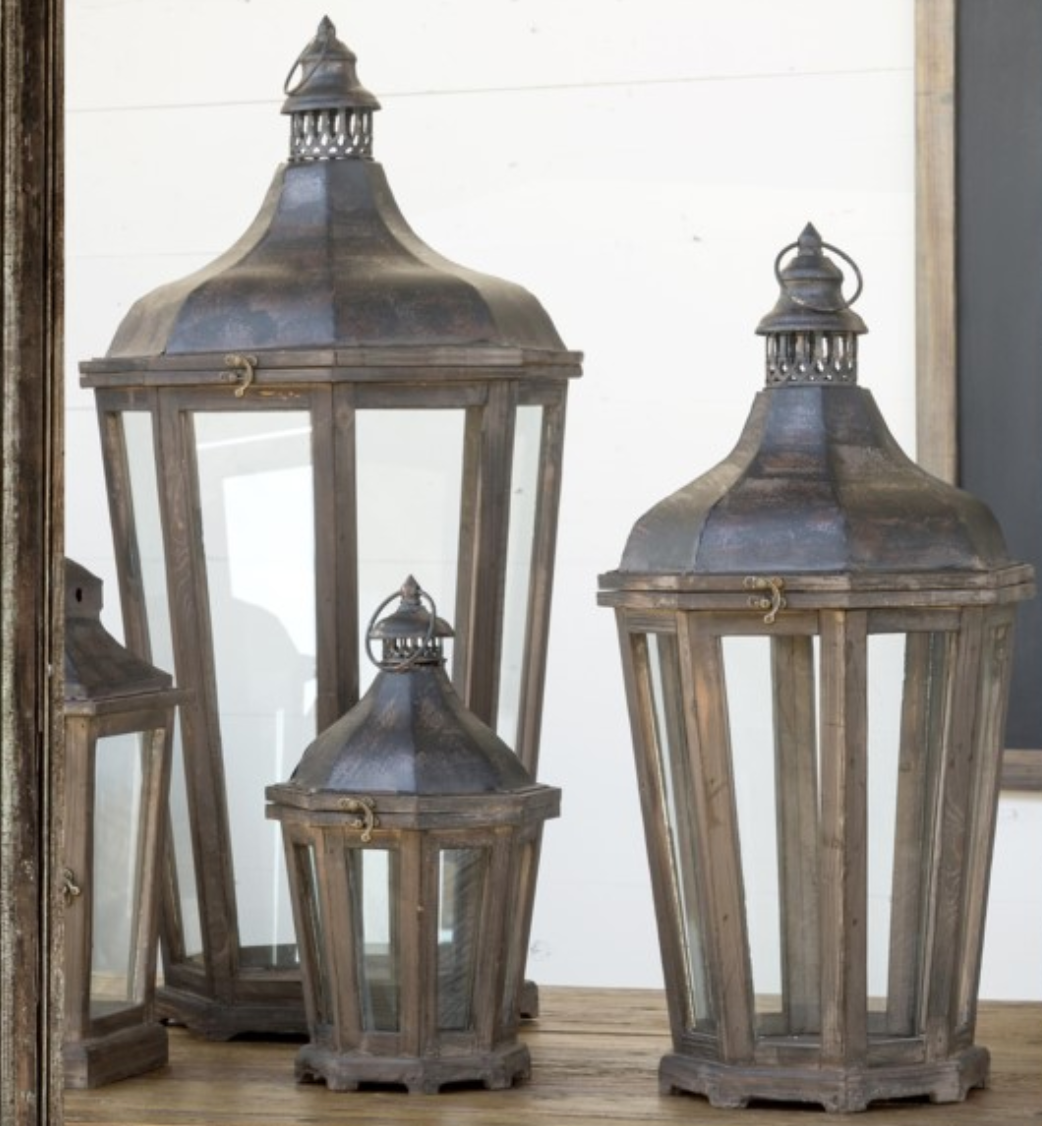 Hill Crest  Lantern  Set of 3 - Revibe Designs