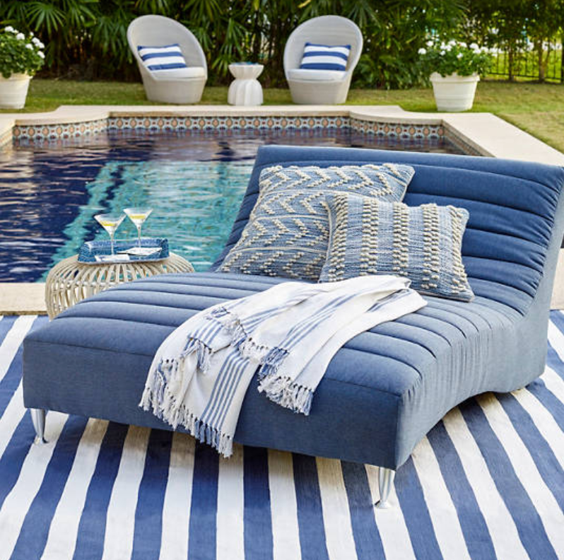 Hobnail Stripe indoor/Outdoor Pillow - Revibe Designs