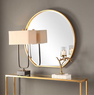 Cabell Gold Mirror - Revibe Designs