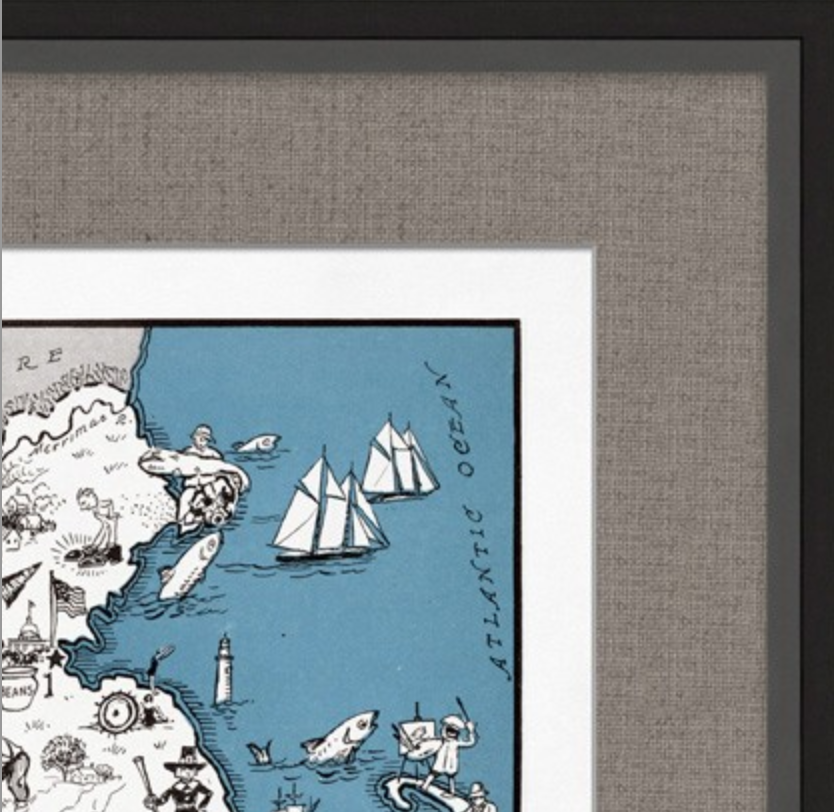 Massachusetts Map Art - Revibe Designs