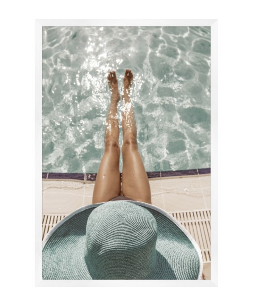 Brigitte By The Pool  Art - Revibe Designs