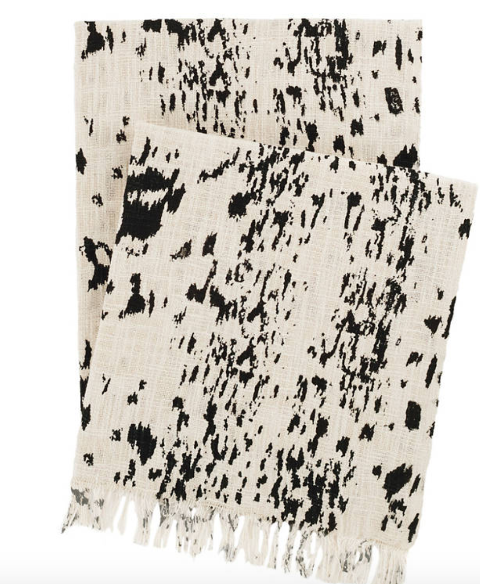 Kipling Ivory/Black Throw - Revibe Designs