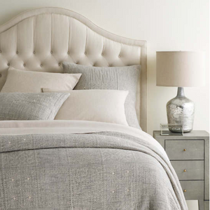 Elsa Grey Matelasse Coverlet - Revibe Designs