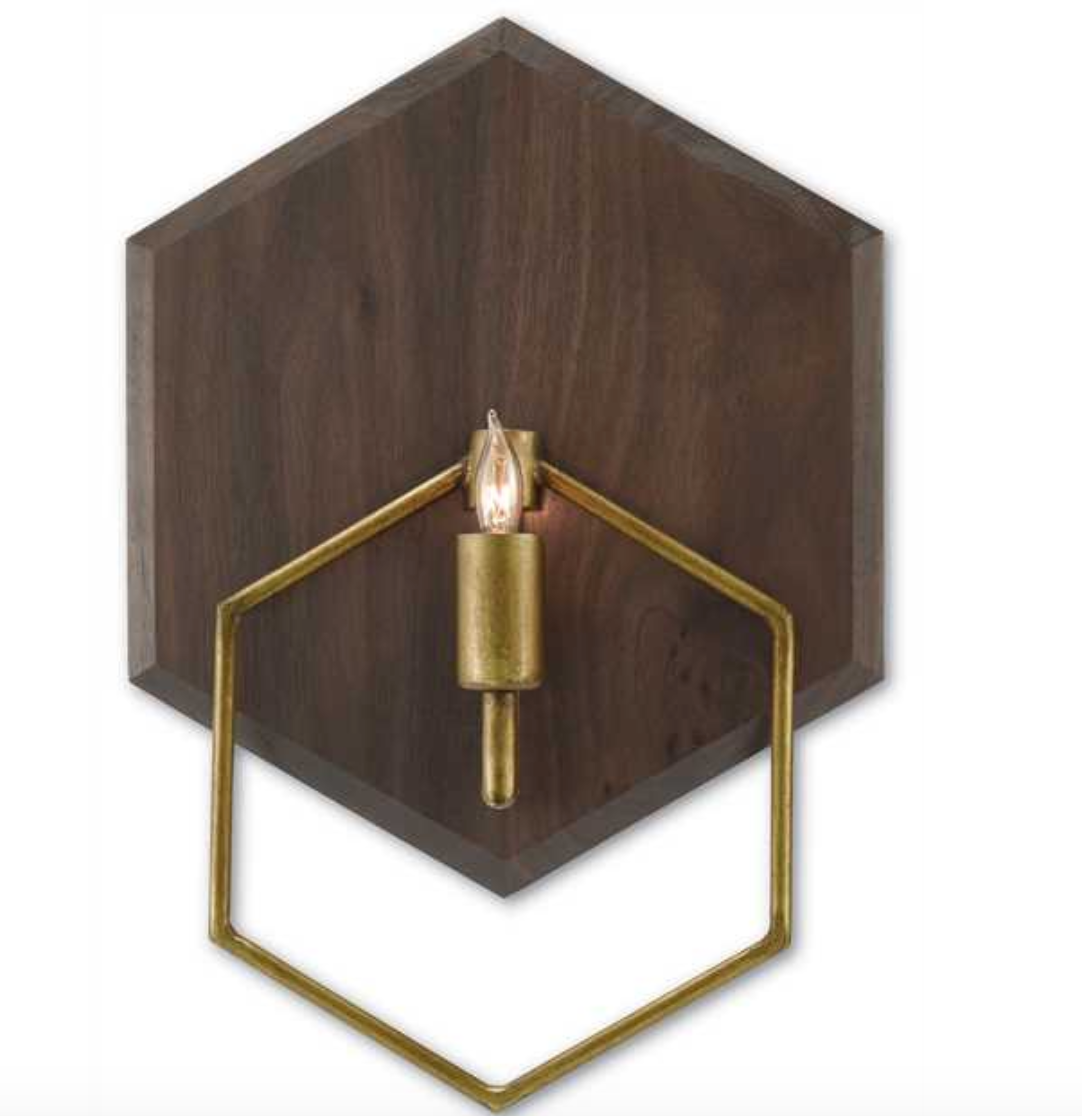 Double Hex Wall Sconce - Revibe Designs