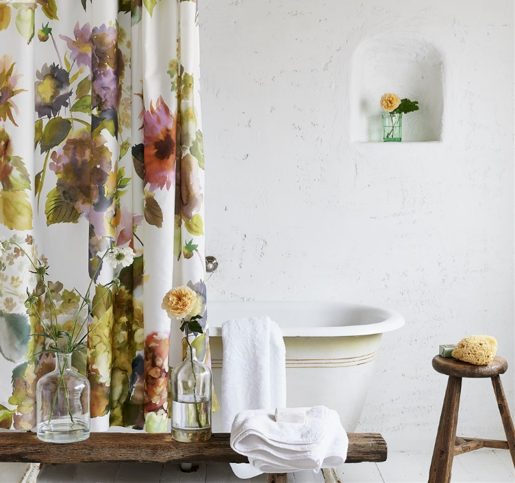 Palace Flower Shower Curtain - Revibe Designs