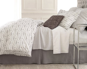 Town and Country Gray Mattelasse Coverlet - Revibe Designs