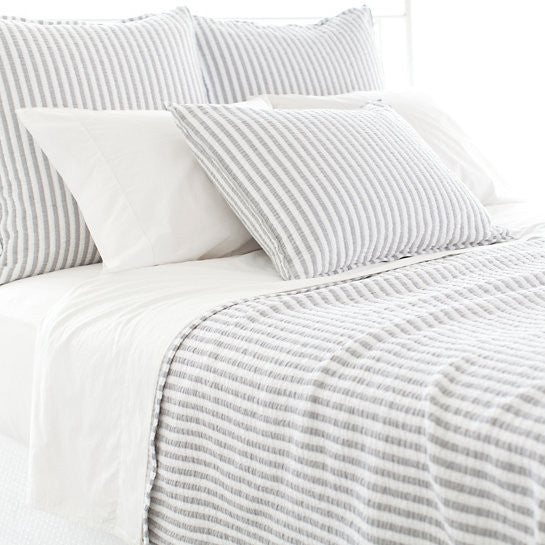 Town and Country Gray Mattelasse Coverlet - Revibe Designs