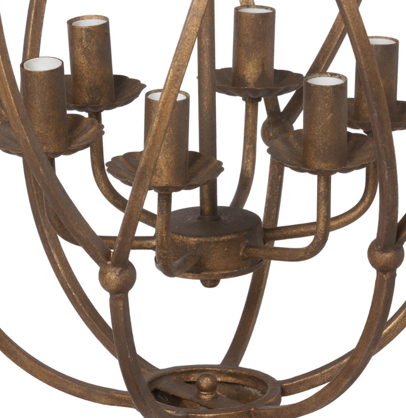 Raleigh Bronze Chandelier