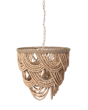 Cadence Wood Bead Chandelier