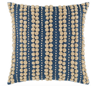 Omni Embroidered Denim Pillow