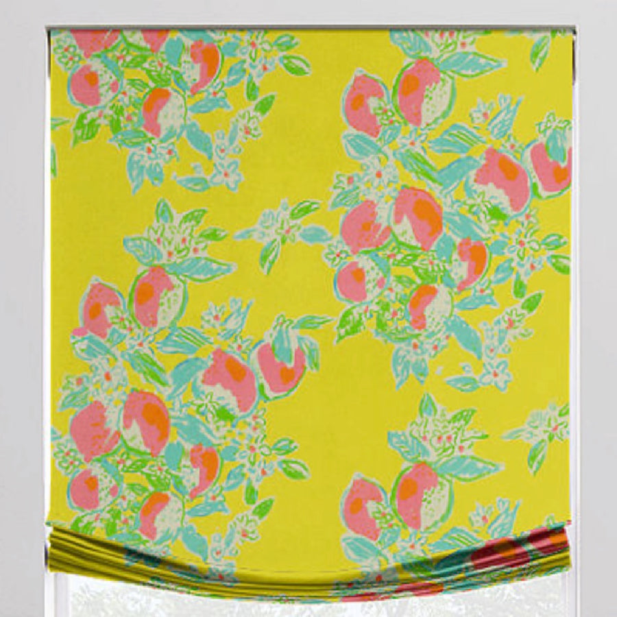 Fruit Toss Relaxed Roman Shade - Revibe Designs