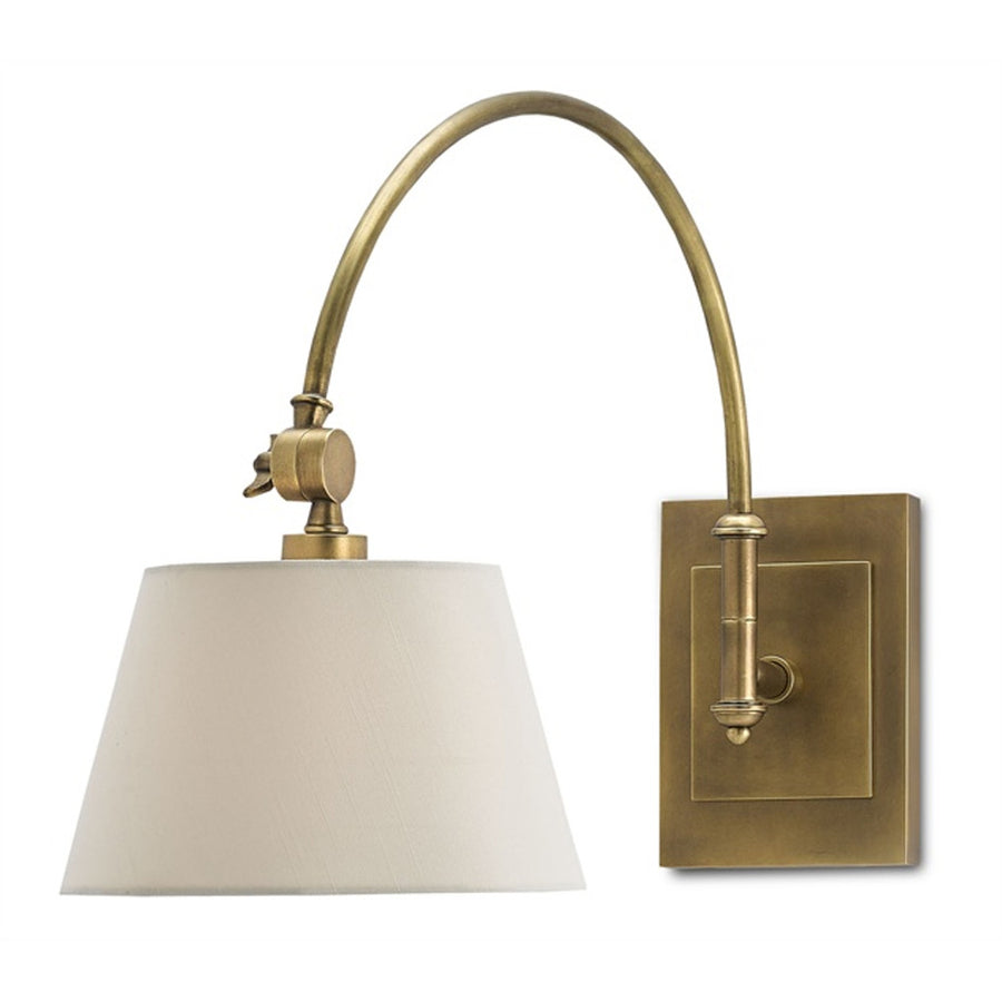 Ashby Brass Swing Arm Wall Sconce - Revibe Designs