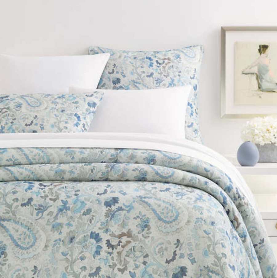 Ines Linen Blue Duvet - Revibe Designs